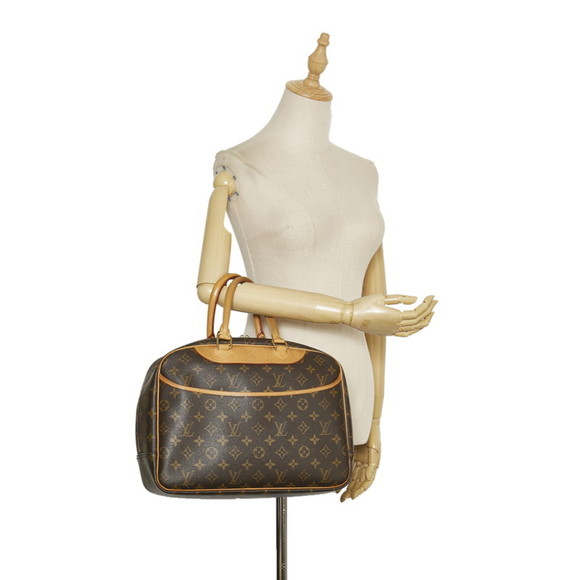 Louis Vuitton Monogram Deauville Handbag M47270 Brown PVC Leather Ladies LOUI... - Picture 11 of 11